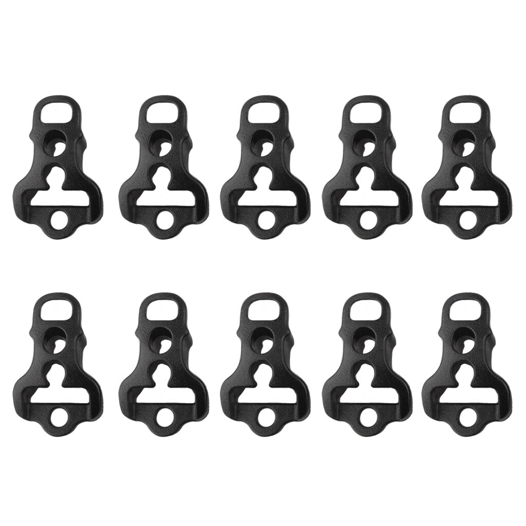 Cheap Goat Tents New Outdoor 10pcs Black Plastic Camping Awning Tent Guyline Runners Cord Rope Tensioner Climbing Equiptment Hiking Accessories Tent Accessories 
